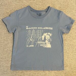 Brandy Melville John Galt Blue Graphic Tee